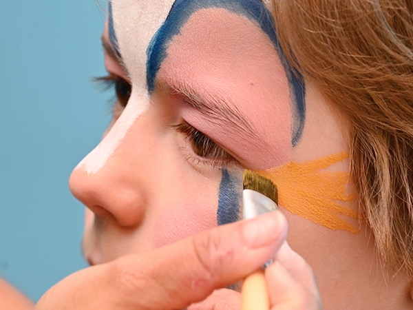 Children's clown makeup tutorial