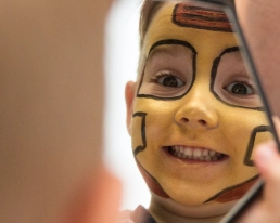 Ironman make-up for kids