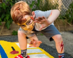 Maquillage iron man enfant