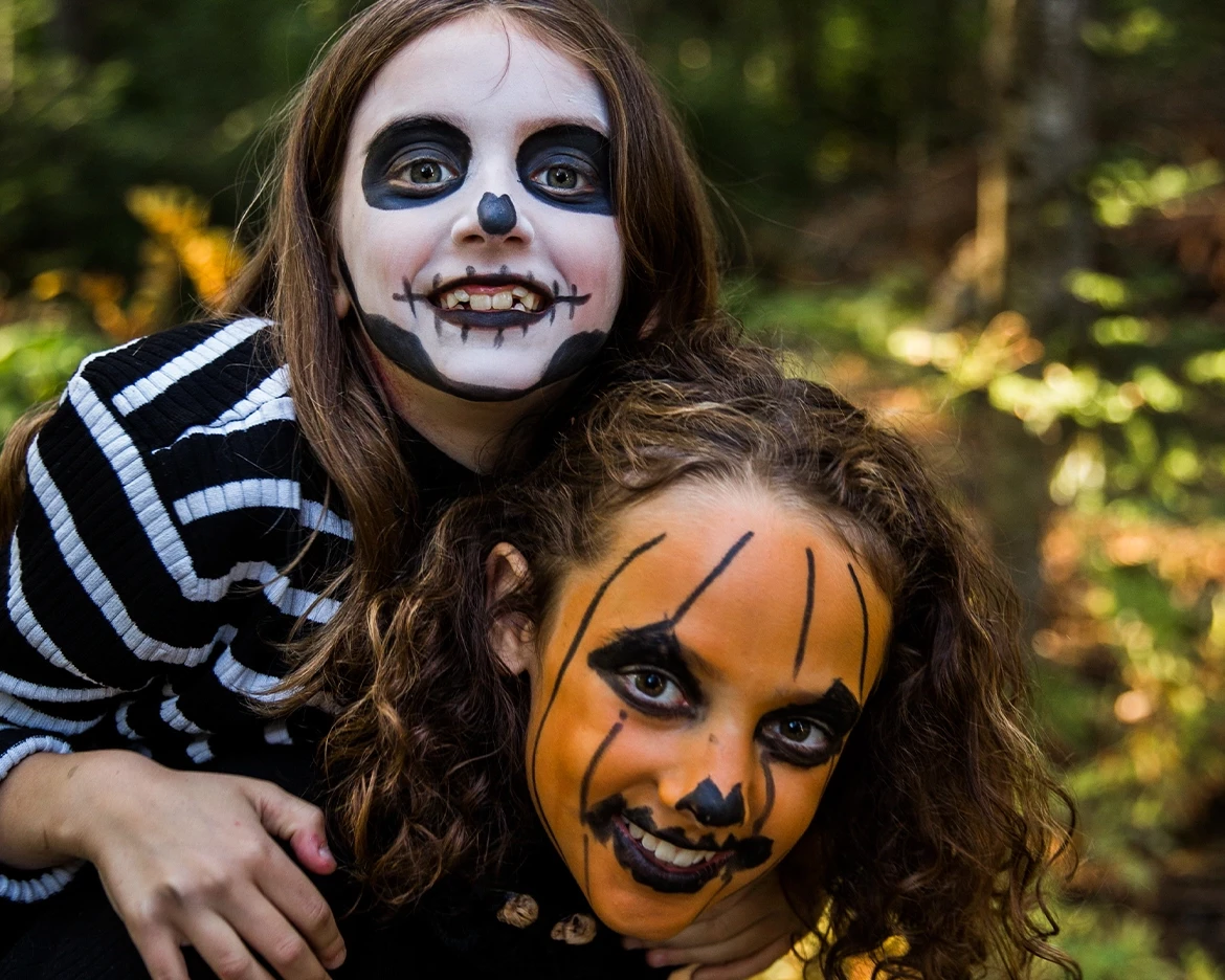 Organic Halloween makeup for kids