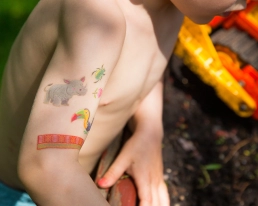 Animal tattoo child