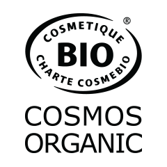 Logotipo de cosmos orgánico negro