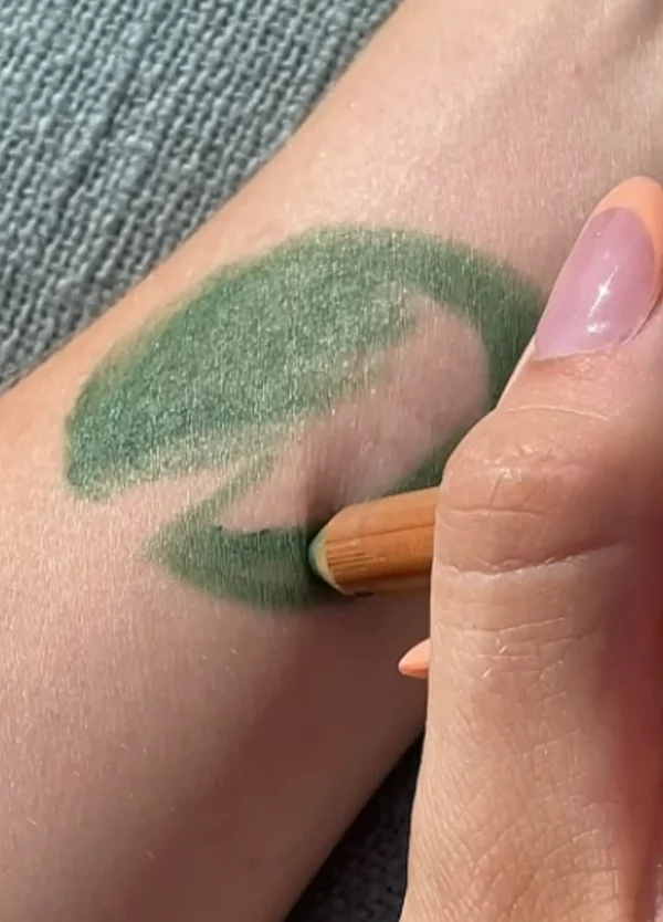 Organic green make-up pencil