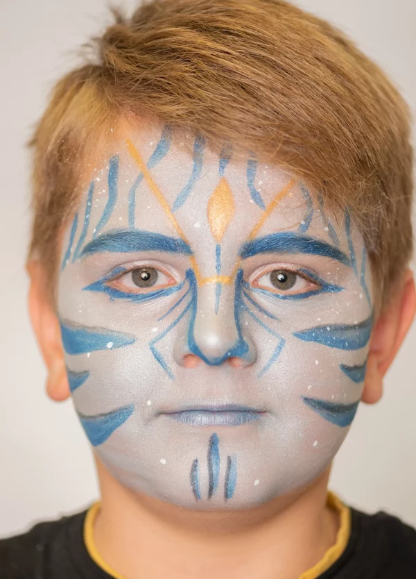 warrior make-up tutorial for children