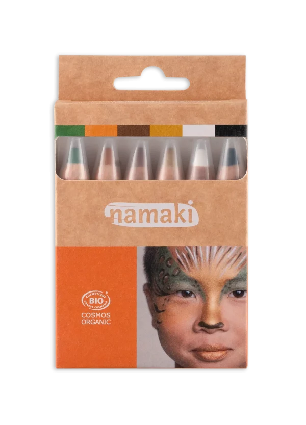 Crayon de maquillage 6 couleurs • Vie Sauvage - Namaki Cosmetics
