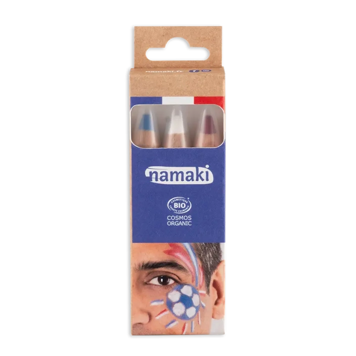 Supporter blue-white-red make-up pencil