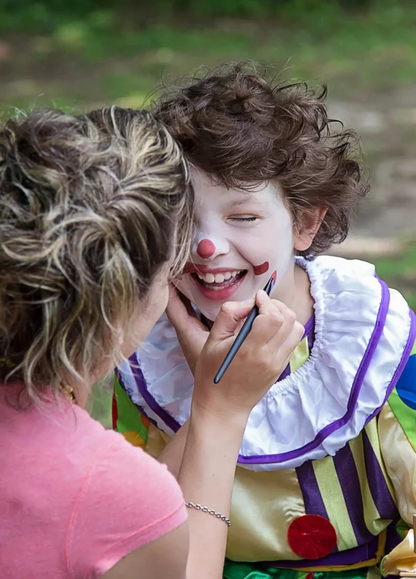 Tutoriel maquillage de clown pour enfant