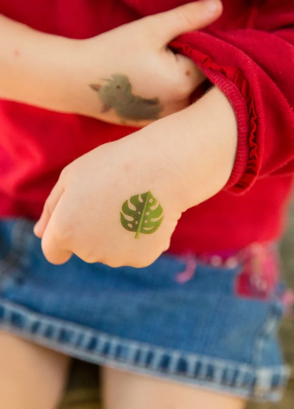 tatouage nature pour enfant