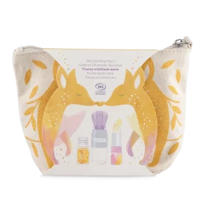 Glitzer-Kosmetiktasche Gold Fuchs