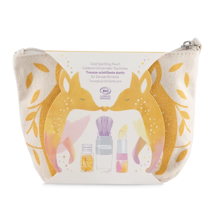 Trousse scintillante Renard or