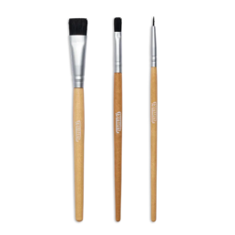 Set of 3 make-up brushes for children