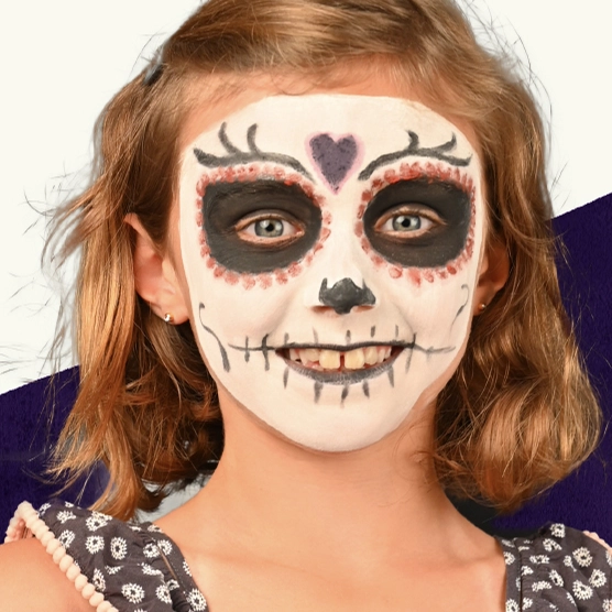 Tuto maquillage squelette mexicain par Namaki