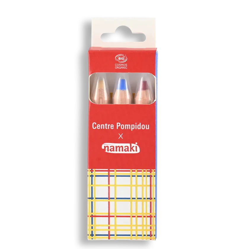 Crayons de maquillage enfant bio Centre Pompidou