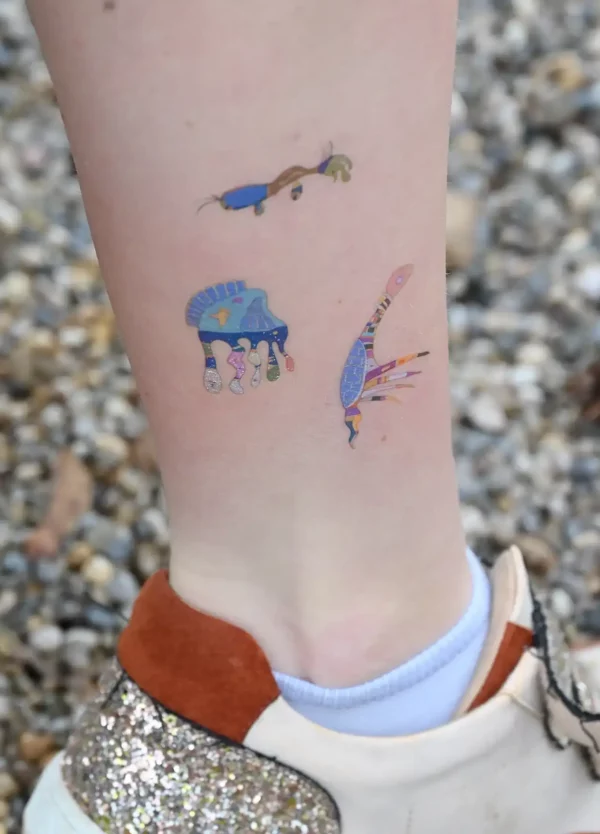 Kandinsky Sky Blue Tattoos