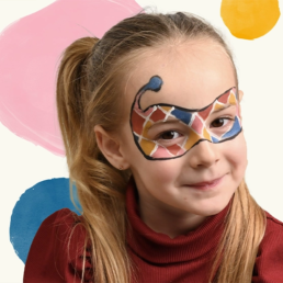 children's harlequin make-up tutorial