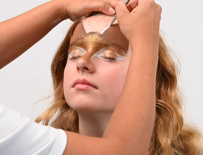 Children's deer makeup tutorial