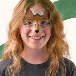 Children's deer makeup tutorial