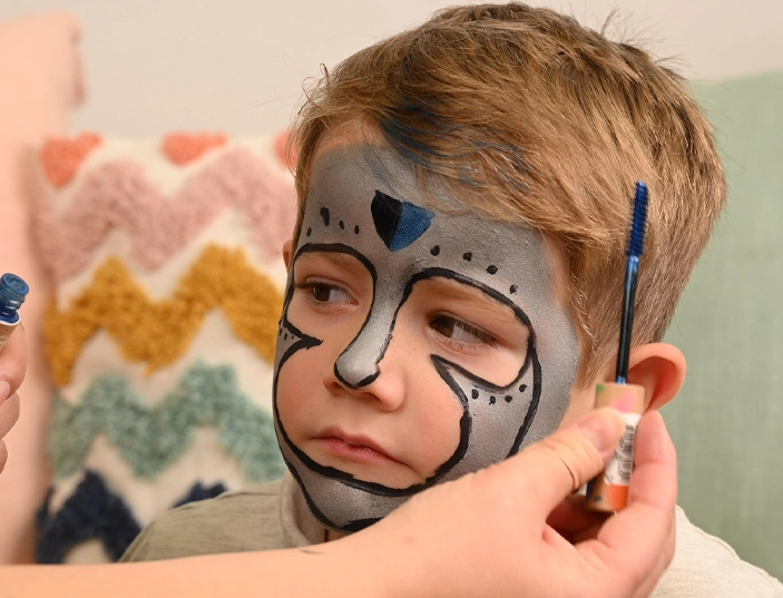 children's knight makeup tutorial