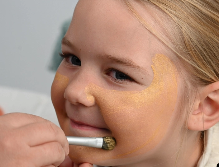 children's giraffe make-up tutorial