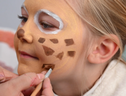 children's giraffe make-up tutorial