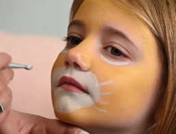 tuto maquillage lion enfant