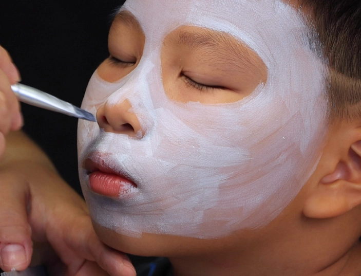 children's skeleton make-up tutorial