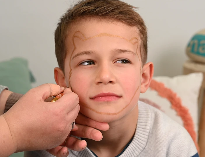children's jaguar make-up tutorial