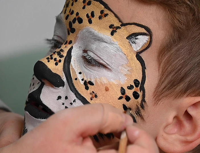 children's jaguar make-up tutorial