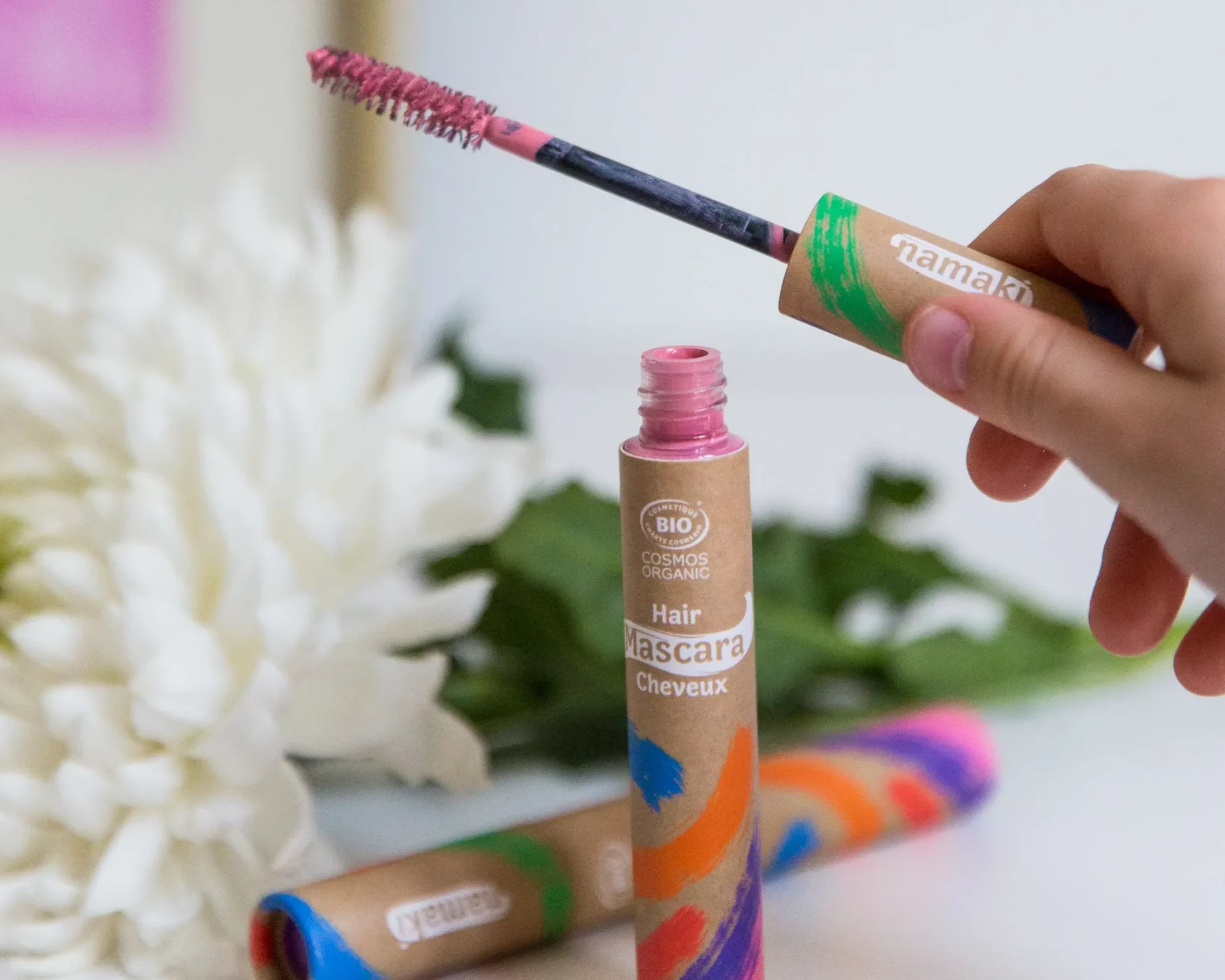 rosa Haar-Mascara für Kinder