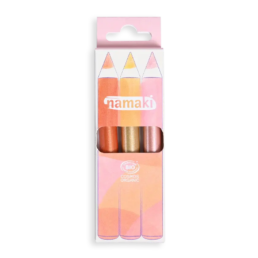 organic children's glitter make-up pencils