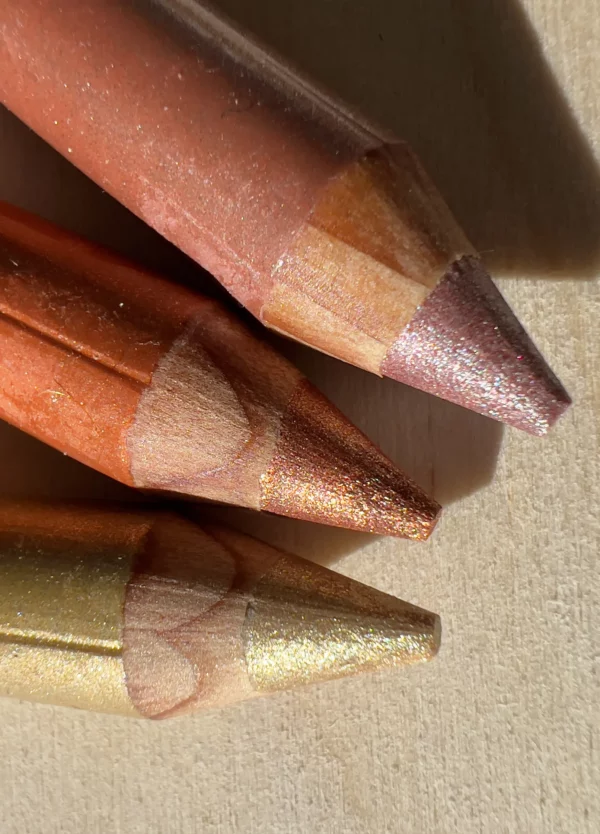 glitter make-up pencils for children