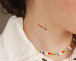 ephemeral neck tattoos for children