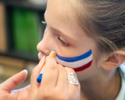 Maquillage supporter équipe France