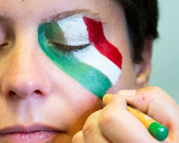 Maquillage supporter équipe Italie