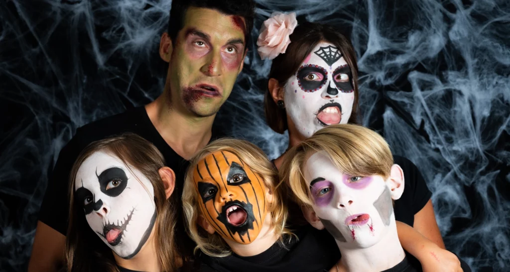 tutorial schminken halloween familie