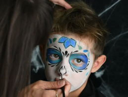 tutorial schminken skelett mexikaner halloween