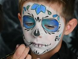 Mexican skeleton Halloween makeup tutorial