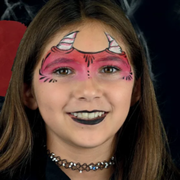 children's she-devil make-up tutorial