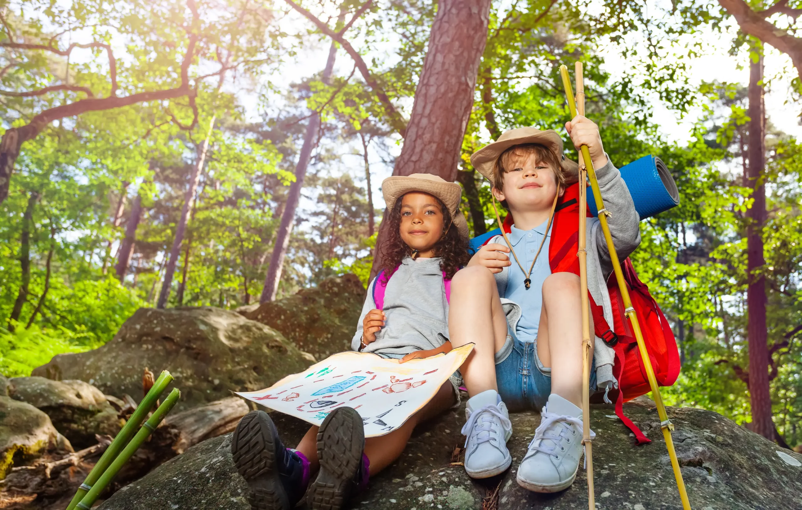 jeu de piste avec des enfants