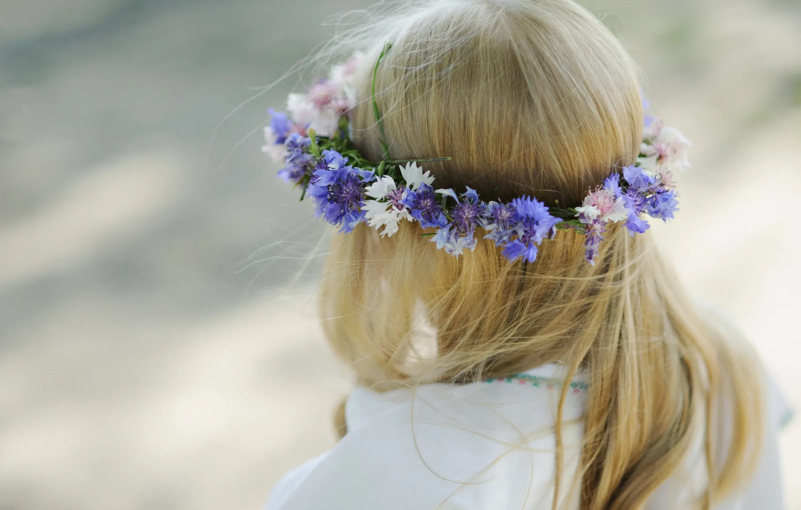 couronne de fleurs de Pâques