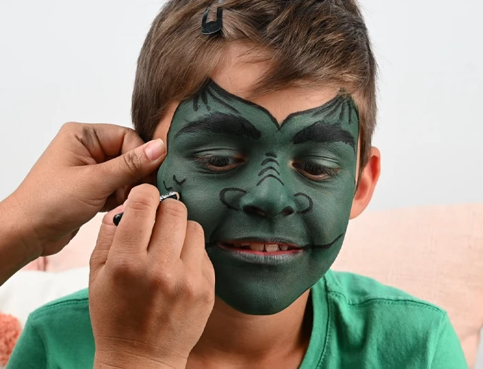 tuto maquillage enfant dragon