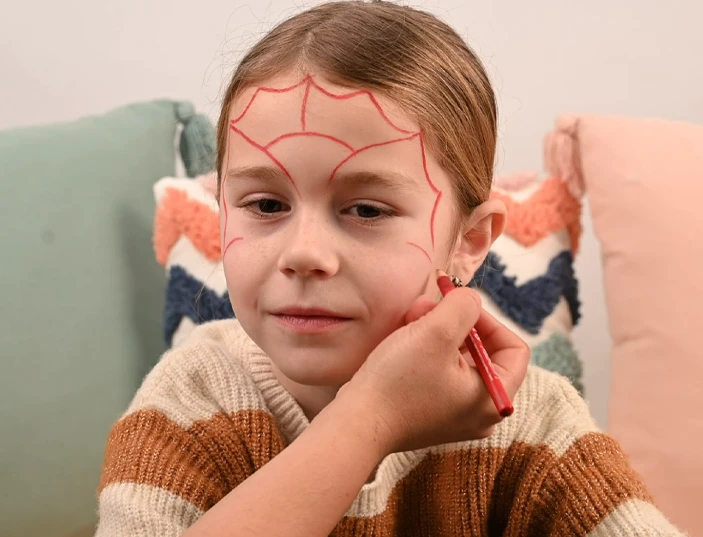 tuto maquillage dragon enfant