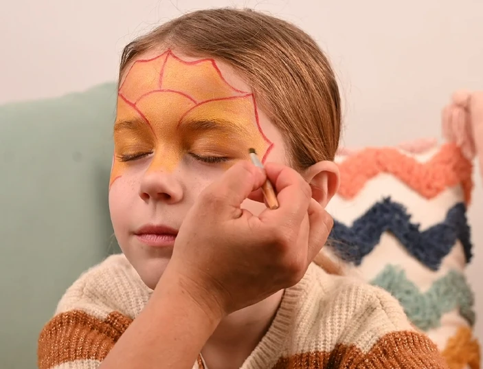 tuto maquillage dragon enfant