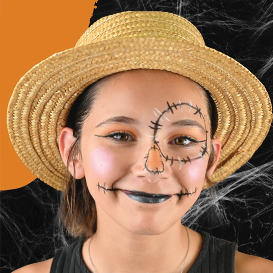 Tutorial Schminken Vogelscheuche Kind Halloween