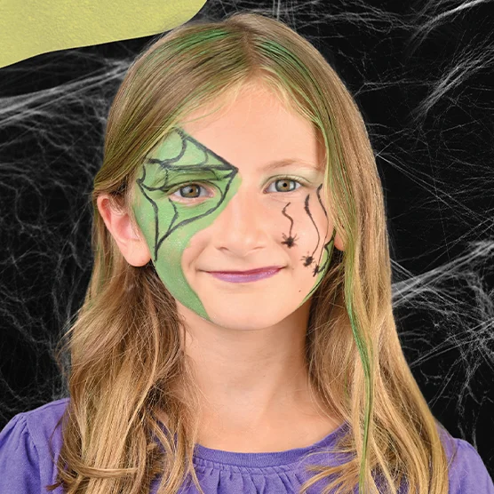 Tutorial Make-up Hexe Kind Halloween