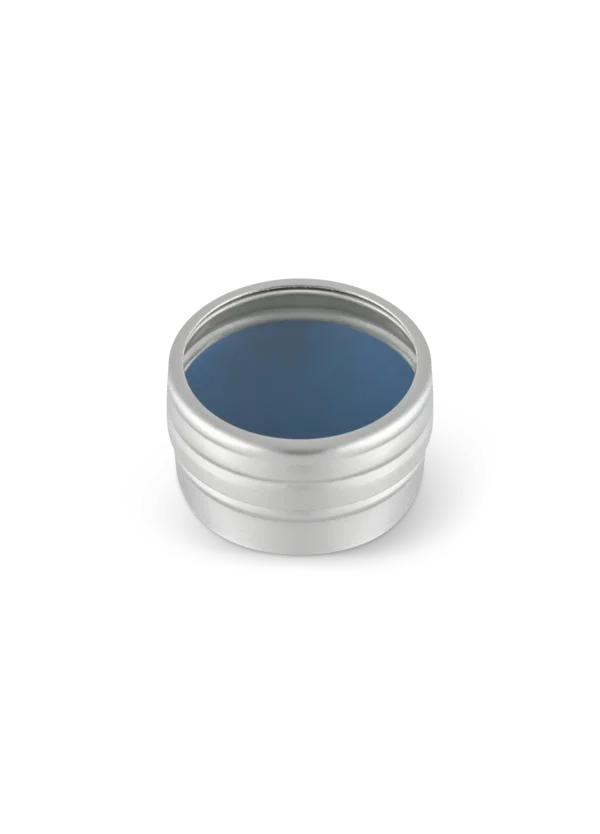 fard de maquillage bleu