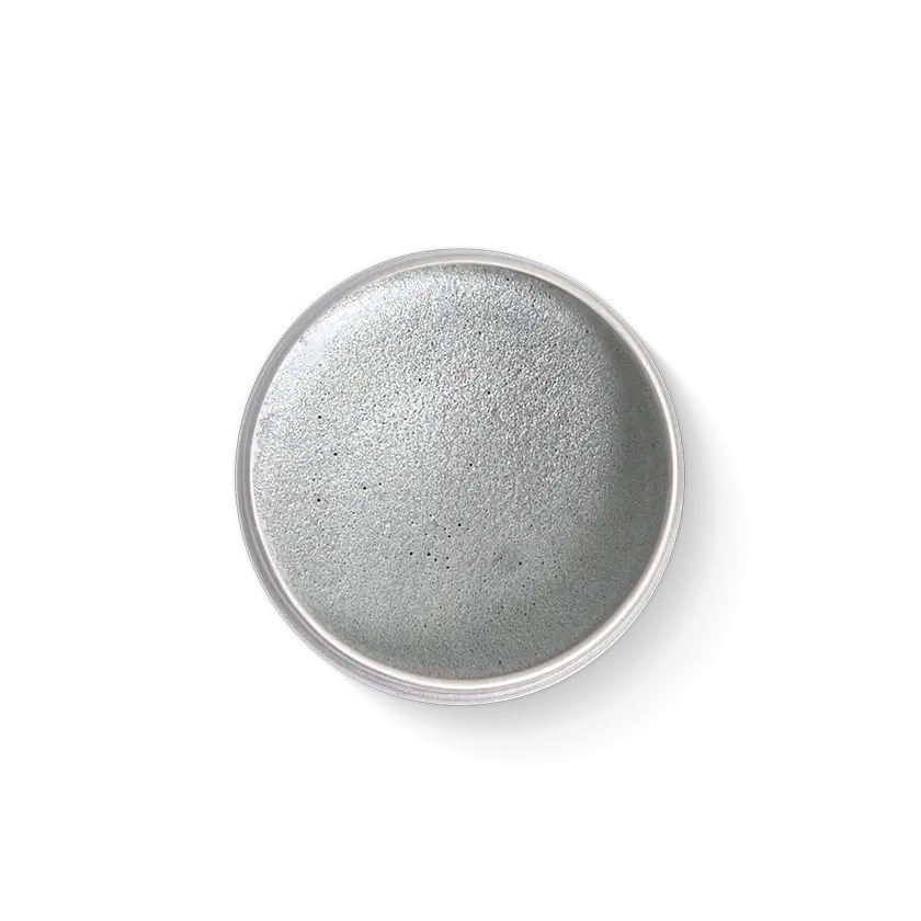 fard de maquillage gris argenté