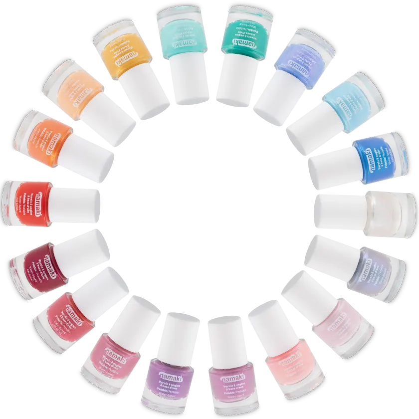 18 teintes vernis à ongles enfants