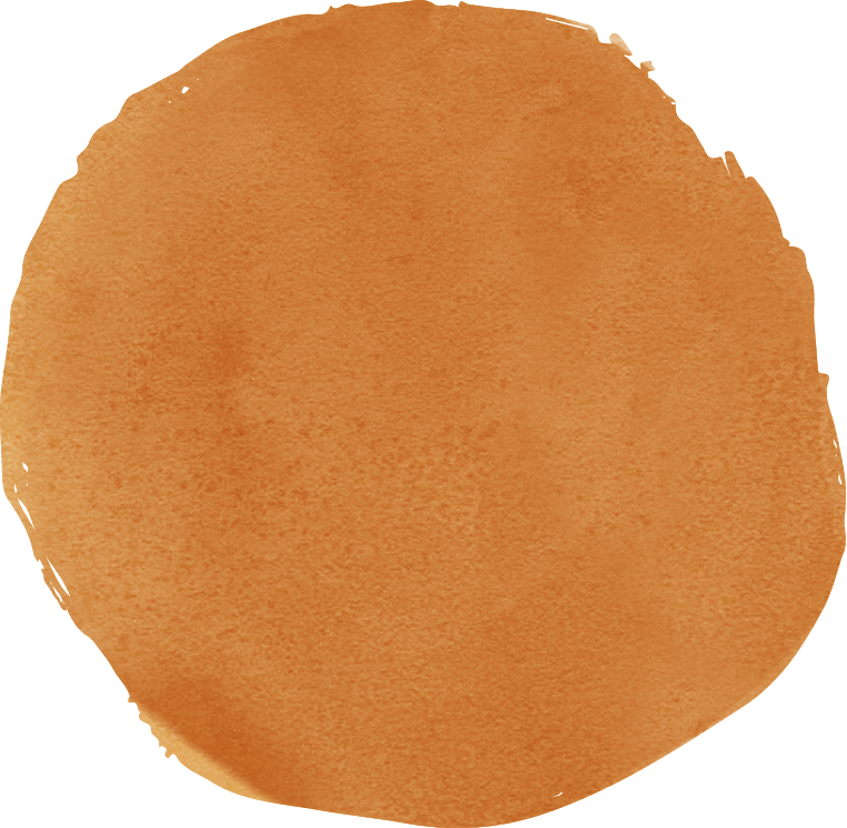 rond orange terre